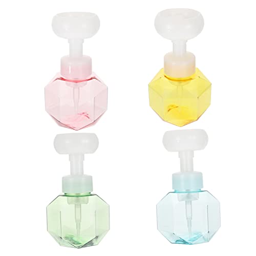 Alipis 3PCS פרחים כלים מנצנצים כלים ניקוי בקבוקי ריסוס פלסטיק בקבוקי ילדים מכונת סבון סבון סבון עציץ עציץ בקבוקי