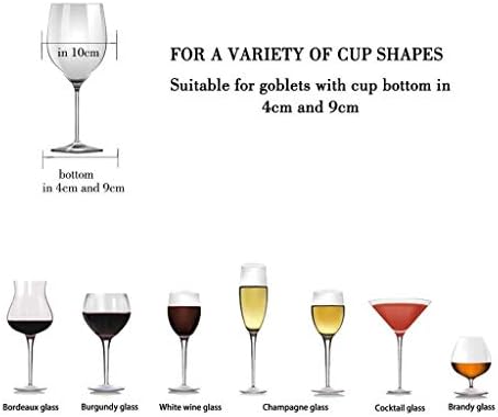 מתלה זכוכית יין יצירתי, 4 שורות שמפניה אופנה מתלה זכוכית יין יצירתי, מחזיק כלי גזע - מתלה כוס גביע