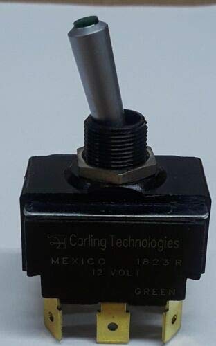 Carling Technologies LT2561-603-012 מתג TOGGLE, DPDT, 8 CONN, ON/OFF/ON