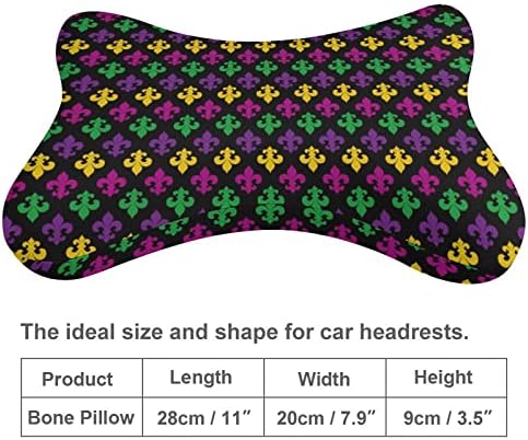 מרדי גרא קרנבל פלר-דה-ליס מכונית צוואר כרית של 2 תמיכה בצוואר נוחה תמיכה בכרית ראש כרית מלאה