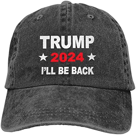 Denou הוא יחזור טראמפ 2024 כובע בייסבול מאן סנאפבק כובע כובעים מתכווננים לנשים מתכווננים