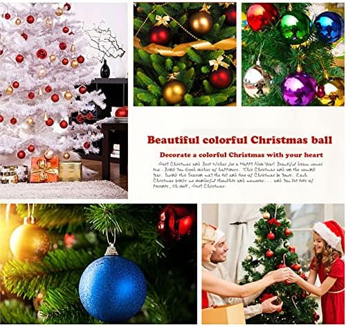 קישוטי כדורי עץ חג המולד, קישוטים לכדור לעץ חג המולד, 36 יחידות 1.57 קישוטים לעץ חג המולד של עץ