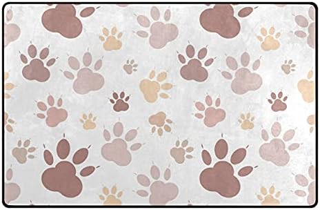 דפוס כפה של חתול כלב שטיחים שטיחים גדולים של שטיחי פליימט שטיח לילדים משחק חדר שינה חדר סלון
