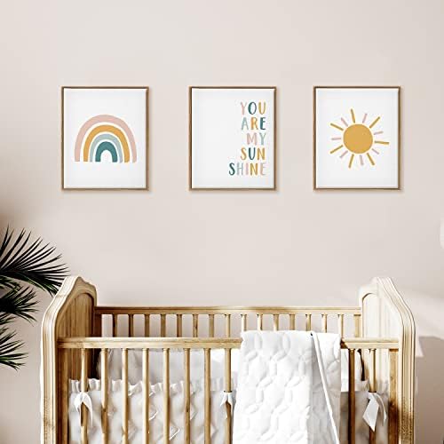 בד קיר אמנות הדפסת עבור משתלת ילדים חדר - אתה השמש שלי-גלריה לעטוף מונטסורי אמנות מוכן לתלות