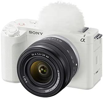 Sony Alpha ZV-E1 עדשה להחלפה מלאה של עדשה ניתנת להחלפה, מצלמת וולוג נטולת מראה עם עדשת 28-60 ממ-גוף לבן