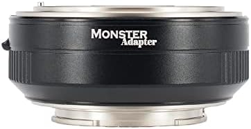 מתאם Monster La-Fe1 Auto Focus תואם ל- Nikon F Mount עדשת Sony Fe Camera, כאשר Driver Grav