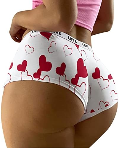תחתונים מודפסים נמוכים לנשים בקיץ נושם סקסיות בייבי לבן תחתונה מכנסיים קצרים שלל תקציר מתאגרף תחתונים נוח