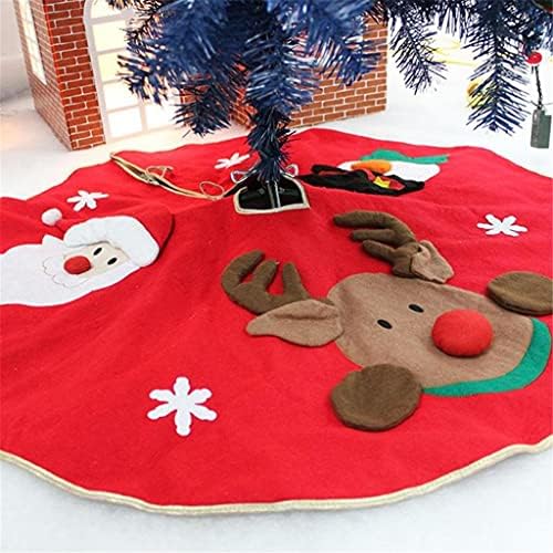UXZDX Cujux 90/100 סמ חג המולד כיסוי מחצלת עיצוב בית עיצוב עץ חג המולד חצאית פשתן שטיח שטיח כיסוי מחצלת