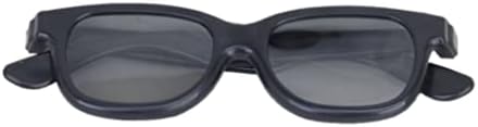 משקפיים מקוטבים, משקפיים 3 משקפיים עגולים מקוטבים משקפיים פלסטיק פסיביים לסרט טלוויזיה שחור 5