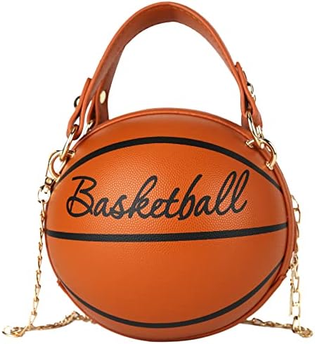 תיקי כדורסל בצורת כדורסל, פו מיוחד כתף בנות תיק ספורט ארנק