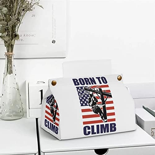 קו ליין עם כיסוי קופסת דגל אמריקאית כיסוי נייר פנים מארגן מארגן מחזיק מפיות מפיות שולחן עבודה