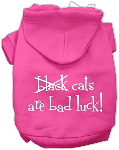 מוצרי חיות מחמד של מיראז 'חתולים שחורים הם מזל רע מסך הדפס קפוצ'ונים של חיות מחמד אדום, 3x-גדול