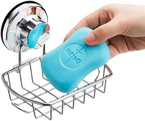 סאנו כוסות יניקה מקלחת מחזיק תבשיל סבון מקלחת למקלחת שמפו גדולה מחזיק ג'ל אחסון אמבטיה מארגן אמבטיה סל