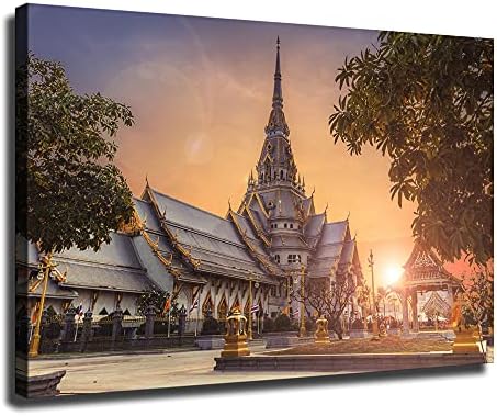 אמנות יודלי תאילנד ארמון גרנד ארמון קיר אמנות קיר קיר צביעה פוסטרים מודרניים ומדפיסים תמונות קיר לקישוט