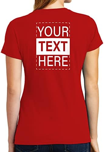 GotPrint חולצות T מותאמות אישית לנשים, חולצות בהתאמה אישית מעצבות טקסט טקסט קדמי/אחורי מהדפס