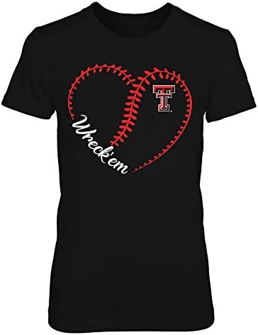 Fanprint Texas Tech Tech Raiders חולצת טריקו - מורה - Love My Team - Paisley Apple - IF13 -IC13 -DS64