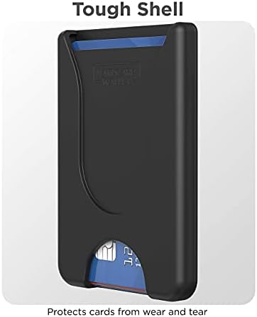 ארנק טלפון סלולרי עטוף, מערכת כרטיסים 4 מחזיקה בבטחה בכרטיסי עסקים וכרטיסי אשראי של IDS ​​- מקל דבק