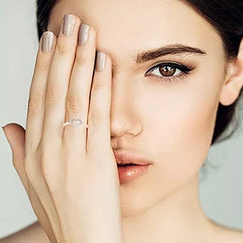 2023 אהבת יהלום חדש GIF טבעת אירוסיה יצירתית נשים טבעות תכשיטים לב-לב 1 טבעת 1 טבעת
