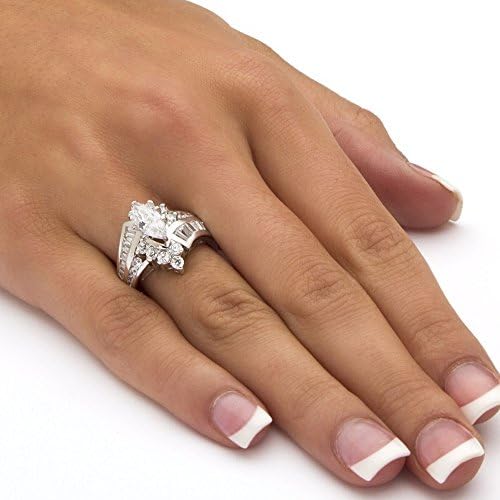 טבעת יום נישואים אופנה מעורבות יהלום גזרת תכשיטים תכשיטים טבעות טבעות מלאות