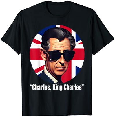 מלך צ ' ארלס השלישי רויאל הכתרה מצחיק בריטי בריטניה מזכרות חולצה