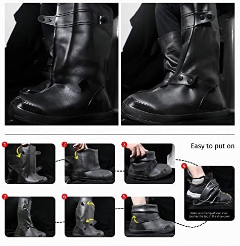ICREEK כיסוי נעליים אטום למים לשימוש חוזר בגשם נעלי מגף מכסה מכסה חיצוני מעריכים מכסים מגני