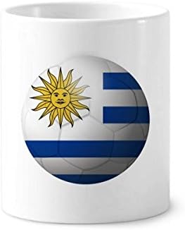אורוגוואי דגל לאומי כדורגל כדורגל מברשת שיניים מחזיק עט ספל קרמיקה גביע עיפרון