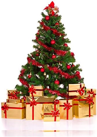 Gejoy 32.8 רגל טינסל טינסל גרלנד מטאלית טינסל גרלנד נוצץ קישוט תלייה לעץ חג המולד זר עץ חגונה ציוד לחתונה