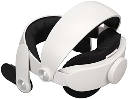 רצועת ראש VR, אביזרי VR מפחיתים לחץ קל לניקוי ABS 180 מעלות מתכווננים עבור Quest 2