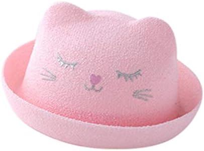 כובעי חורף לבנים 4 טשני קיץ כובעי קש תינוקות ילדים לחתול כובעי כובע מצוירים וכפפות כובע לילדים