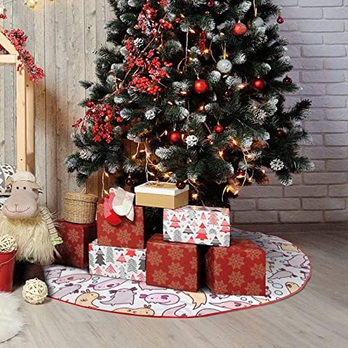 חצאית עץ חג המולד של עץ חג המולד מקסימה לתינוק מקסים מכוסה למסיבת חג המולד קישוטים חגיגיים מקורה בחוץ