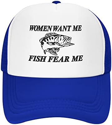 נשים רוצה לי דגי פחד לי נהג משאית כובע קיץ רשת כובע נהג משאית בייסבול כובע לגברים נשים