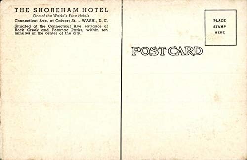מלון שורהאם וושינגטון, מחוז קולומביה די. סי המקורי גלוית וינטג