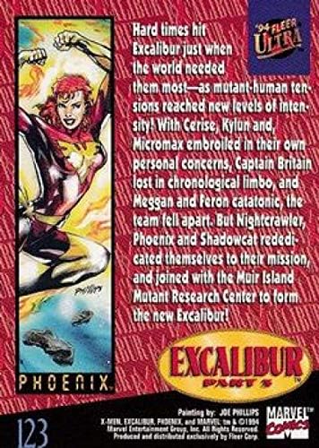 1994 Ultra X-Men Nonsport 123 PHOENIX רשמי מארוול כרטיס מסחר בגודל סטנדרטי