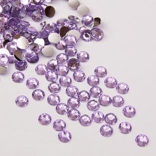 1440 יחידים גב שטוחים אבני חנן עגולות 14 חתוכות 3 ממ - 10SS Lilac LT סגול