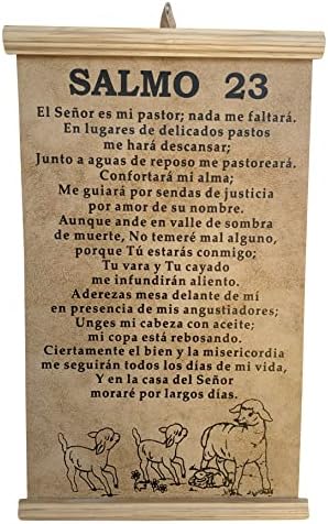 Salmo 23 El Señor Es Mi כומר NADA ME FALTARA PERGAMINO POSTER מוכן לתלות 14X 8.5 אינץ