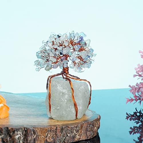 קריסטל פלואוריט - עץ החיים קריסטל - עץ קריסטל בונסאי - פירמידות קריסטל לאנרגיה חיובית - קריסטלים