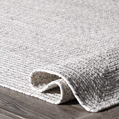 Nuloom Wynn קלוע שטיח מבטא מקורה/חיצוני, 2 'x 3', שנהב