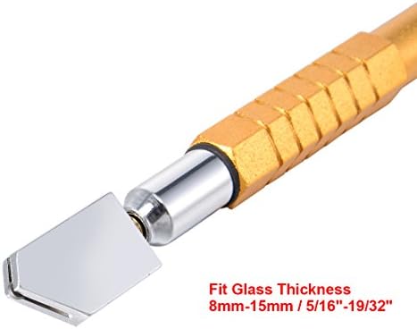 זכוכית קאטר 8-15 ממ, עיפרון סגנון שמן להאכיל טונגסטן קרביד טיפ זהב ידית עבור זכוכית אריחי מראה חיתוך