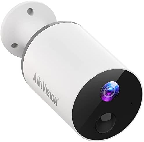 מצלמות אבטחה אלחוטיות חיצוניות - 1080p HD ראיית לילה WiFi מצלמות אלחוטיות לאבטחה ביתית, מצלמת