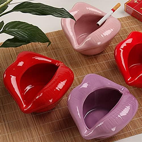 Eoinshop שפתיים חמודות חמודות מאפרה קרמיקה יצירתית שולחן מתנה מאפרה