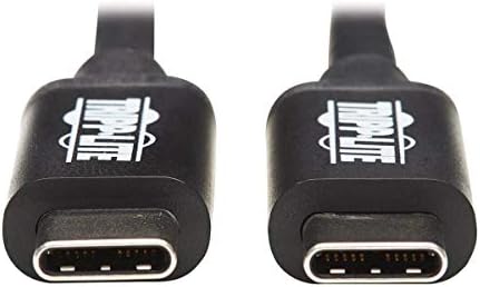 Tripp Lite Thunderbolt 3 כבל פסיבי, USB-C ו- Thunderbolt 3 תואם, 20 GBPs, 5A 100W משלוח חשמל, 4K/60 הרץ,