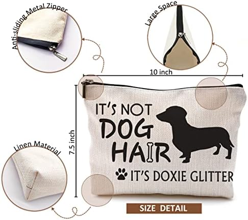 זה לא שיער כלבים זה תיק איפור נצנצים של דוקסי, צללית תחש