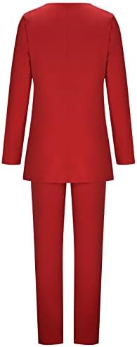 בלייזר סט ליידי סתיו חורף 2023 בגדים 2 חלקים משרדים משרדים בלייזר מכנסי תלבושת בלייזר לנשים P6 P6