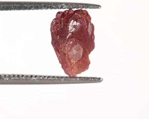 Gemhub 2.80 CT ורוד טורמלין ריפוי טבעי קריסטל אבן חן רופפת לקישוט, ליטוש, ריפוי