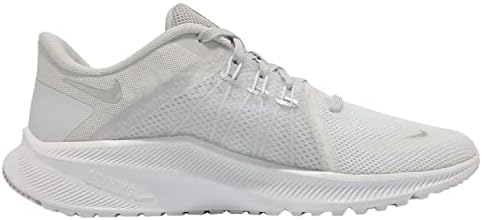 Nike Womense Quest 4 נעלי ריצה דרך, לבן-פוטון כסף לבן/מתכתי, 10