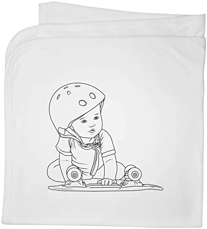 Azeeda 'Skater Baby' שמיכה/צעיף כותנה כותנה