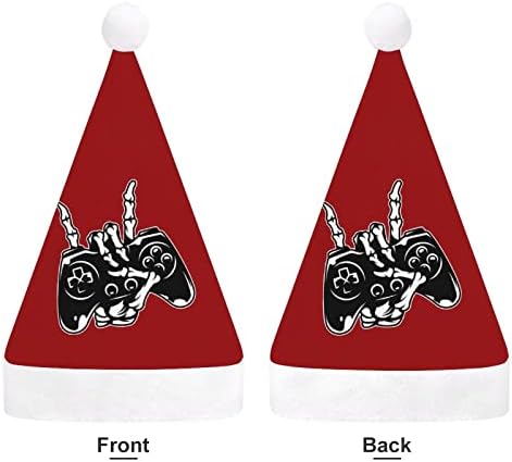 שלד נדנדה עם משחק בקר יוניסקס קלאסי חג המולד כובעי יפה חם סנטה כובע חג המולד כפת כובעים