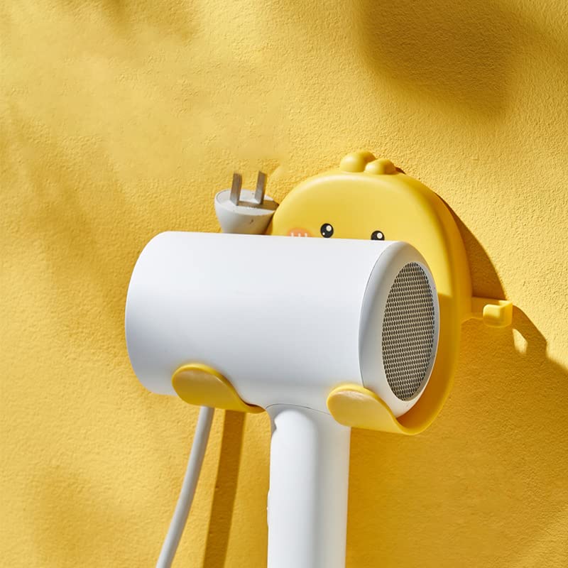 Adilaidun 5 pcs קטנות של ברווז צהוב מתלה מייבש שיער יצירתי מייבש שיער קולב אמבטיה נטולת שימוש