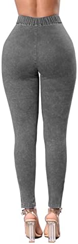 מכנסי ז'אן קצרים של מיאשוי לנשים מותניים גבוהות של נשים סקסיות קפלים רגליים קטנות מותן מרשימות