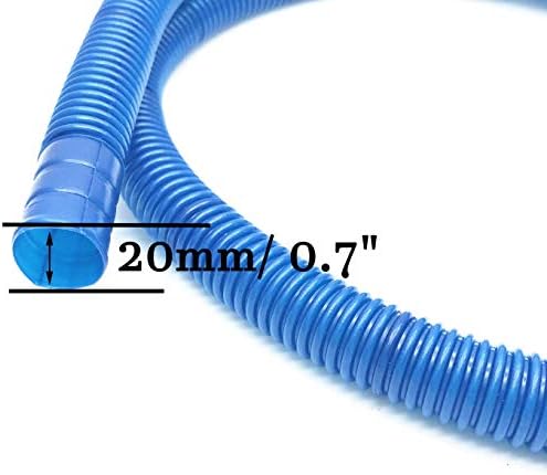 XMHF מזגן גמיש צינור מים צינור צינור 111 סמ 3 יחידות כחול